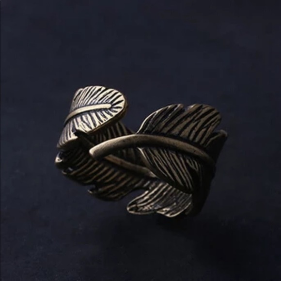 Father’s Day feather vintage ring - Picture 3 of 3